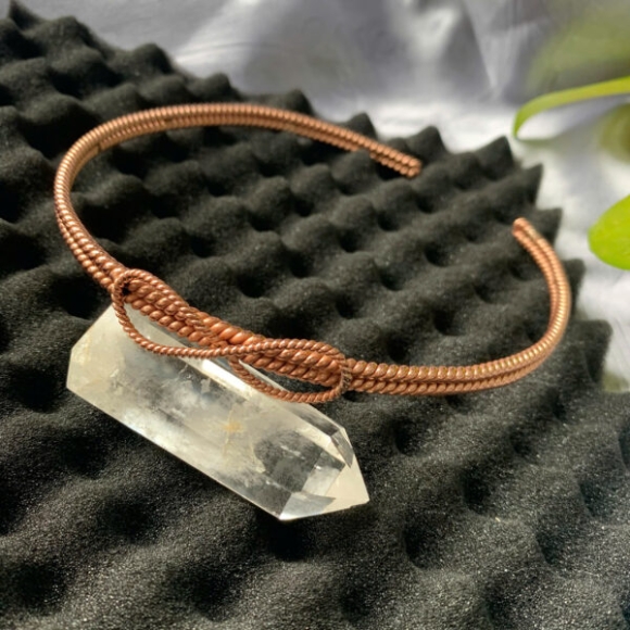 Tensor Hair Extensions with Copper Twist, Frequency 144 MHz & 528 Hz